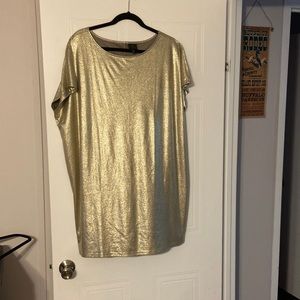 Gold tunic or mini dress